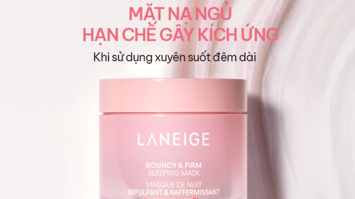 Nuôi dưỡng và tái tạo làn da cùng Bouncy & Firm Sleeping Laneige Mask