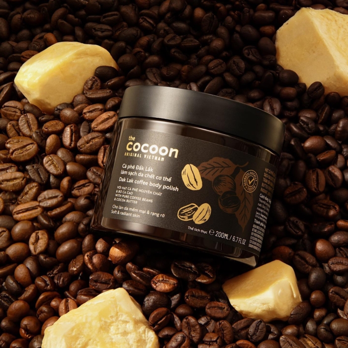 Tẩy da chết Cafe Body Cocoon – Yêu lại những vùng da bị lãng quên