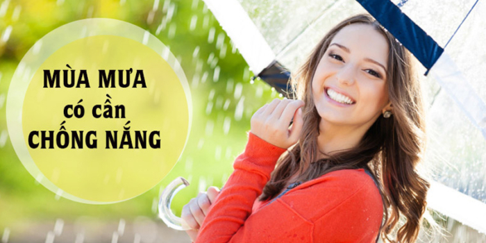 Liệu có cần bôi kem chống nắng vào những ngày mưa?
